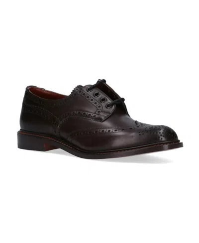 Tricker's Brogues With Round Toe And Brogue Detailing In Brown