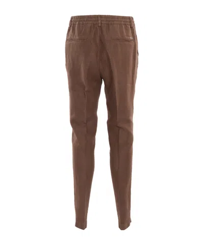 Peserico Tie-dye Casual Pants In Brown