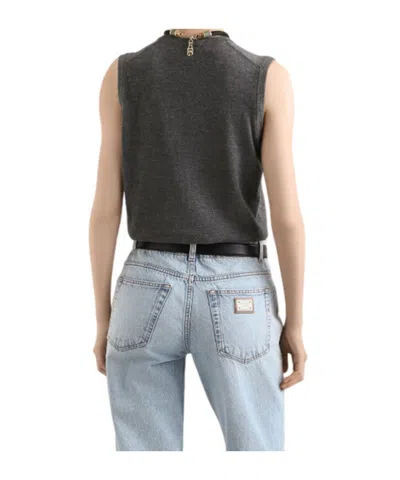 Dolce & Gabbana Cashmere Sweater In Gray