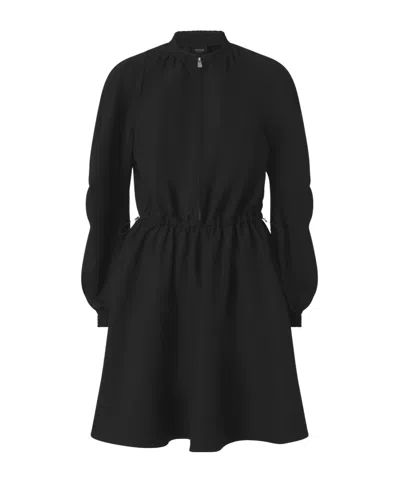 Pinko Robe Courte Avec Fermeture Zippée En Métal In Black