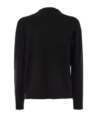 Fabiana Filippi Crew Neck Knitwear Long Sleeves In Black