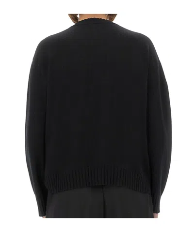 Fabiana Filippi Crew Neck Knitwear Long Sleeves In Black