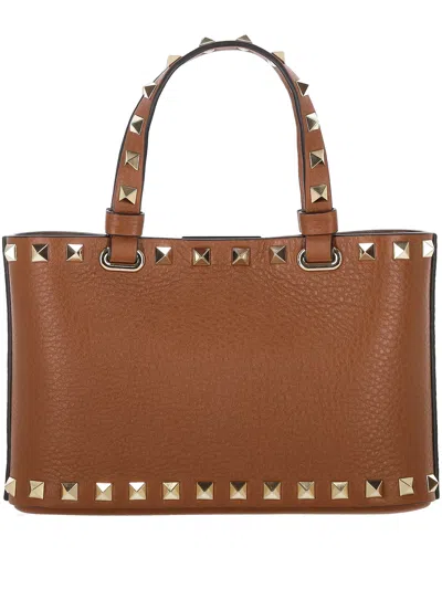Valentino Mini Bag Rockstud In Brown