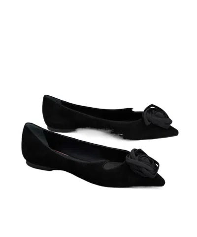 Roger Vivier Ballerina Shoes Featuring Heart Silhouette In Black