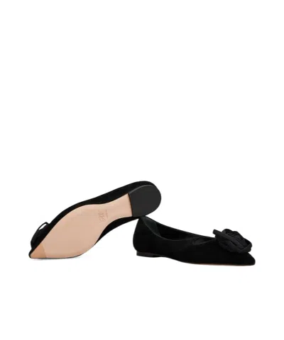 Roger Vivier Ballerina Shoes Featuring Heart Silhouette In Black