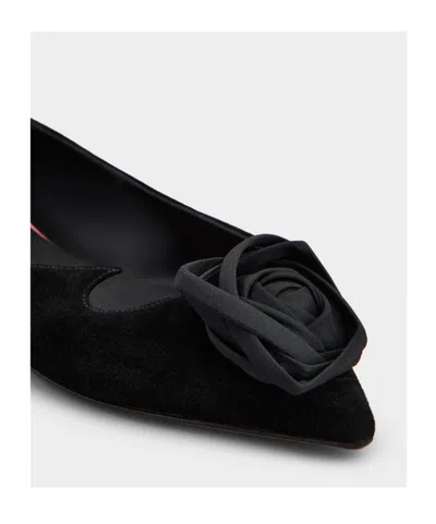 Roger Vivier Ballerina Shoes Featuring Heart Silhouette In Black