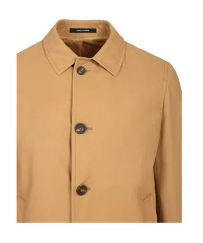 Tagliatore Impermeabile Sfoderato Nolan Misto Cotone In Brown