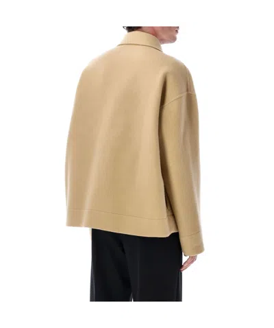 Jil Sander Logo-detail Zip-front Jacket In Black