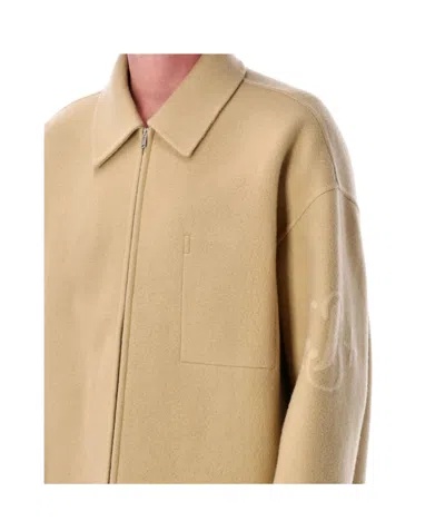 Jil Sander Logo-detail Zip-front Jacket In Black