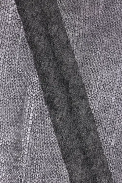 Ann Demeulemeester Asymmetrical Drawstring Sweater In Gray