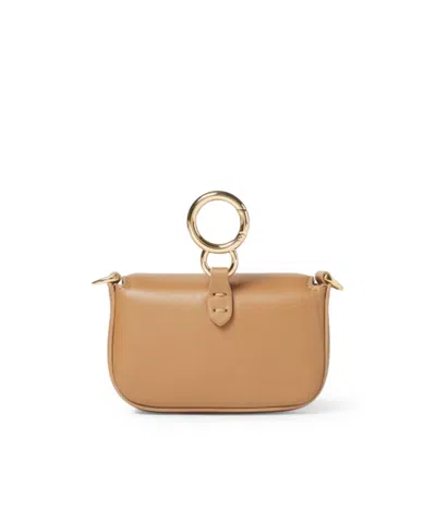 Fendi Nano Baguette Charm In Beige Nappa In Neutral