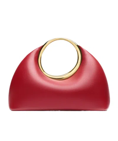 Jacquemus Le Petit Calino Ring Leather Top-handle Bag In Red