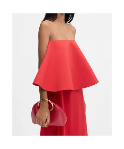 Jacquemus Le Petit Calino Ring Leather Top-handle Bag In Red