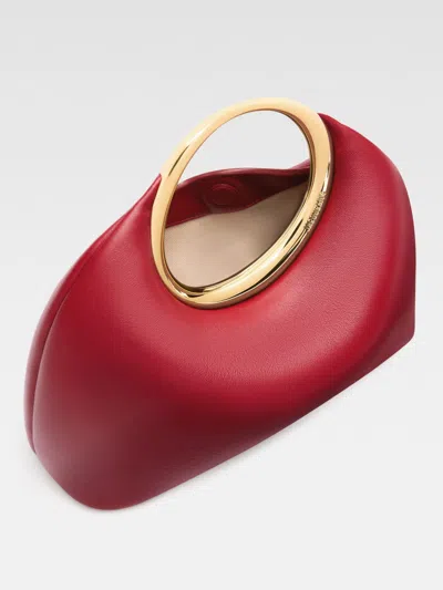 Jacquemus Le Petit Calino Ring Leather Top-handle Bag In Red