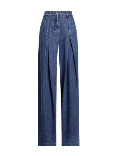 Dolce & Gabbana 5 Pocket Denim Pants In Blue