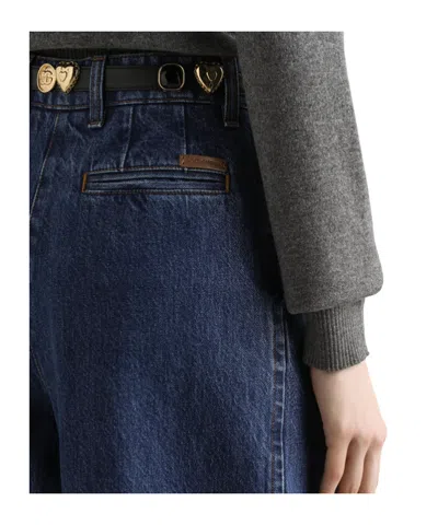 Dolce & Gabbana 5 Pocket Denim Pants In Blue