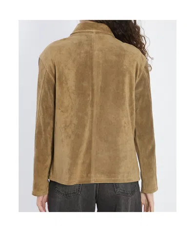 Arma Pointed-collar Flap-pocket Jacket In Green