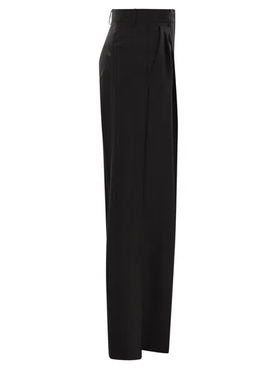 Weekend Max Mara Belt Loop Casual Pants In Black
