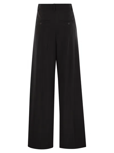 Weekend Max Mara Belt Loop Casual Pants In Black