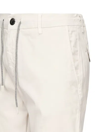 Eleventy Drawstring Trousers In White