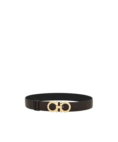Ferragamo Adjustable Length Gold-tone Buckle Smooth Finish