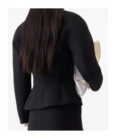 Jacquemus The Mini Ovalo Jacket In Black