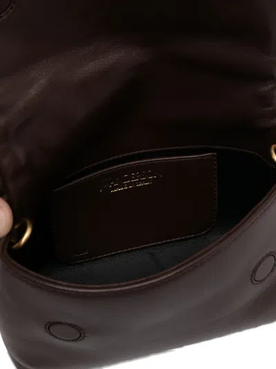 Jw Anderson Borsa A Mano Twister Media In Nappa Cioccolato Donna In Brown