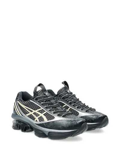 Asics Gel Kinetic Fluent Sneakers With Textured Upper And Sculpted Design In Gray