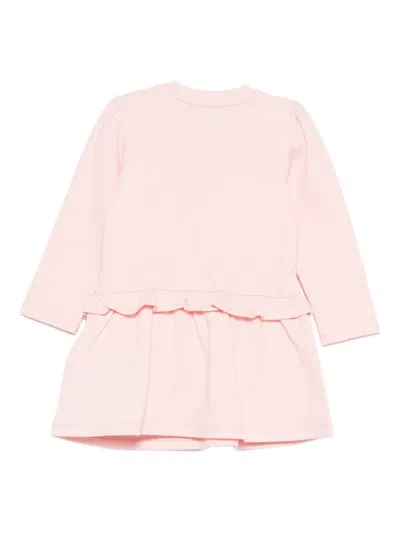 Moschino Baby Girls Bear Logo Dress In Pink