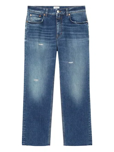 Closed Milo Straight Jean In Vintage Wash In Blue