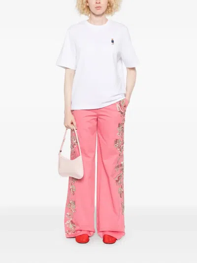 Maison Kitsuné Maison Kitsune' Dressed Fox Cotton T Shirt In White