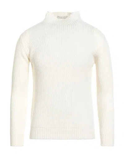 Filippo De Laurentiis Man Turtleneck Off White Size 40 Merino Wool In Neutral
