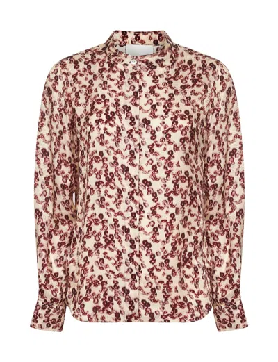 Isabel Marant Floral Print Jacquard Ilda Shirt In Multi