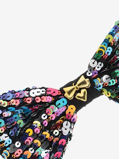 Angel's Face Angels Face Girls Queenie Multi Sequin Bow Headband In Blue