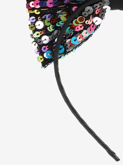 Angel's Face Angels Face Girls Queenie Multi Sequin Bow Headband In Blue