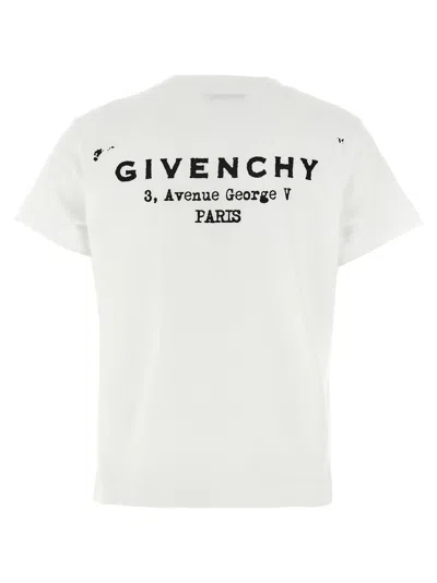 Givenchy White Cotton Jersey Crewneck T-shirt In White