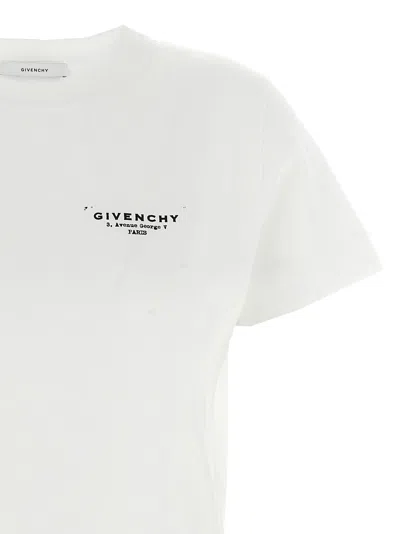 Givenchy White Cotton Jersey Crewneck T-shirt In White