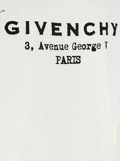 Givenchy White Cotton Jersey Crewneck T-shirt In White