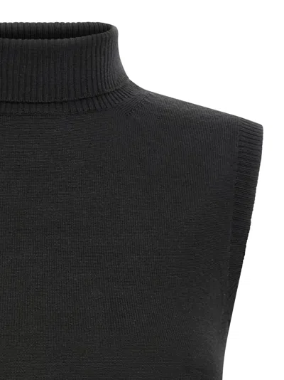 Sportmax Sleeveless "vertigo" Jersey In Black