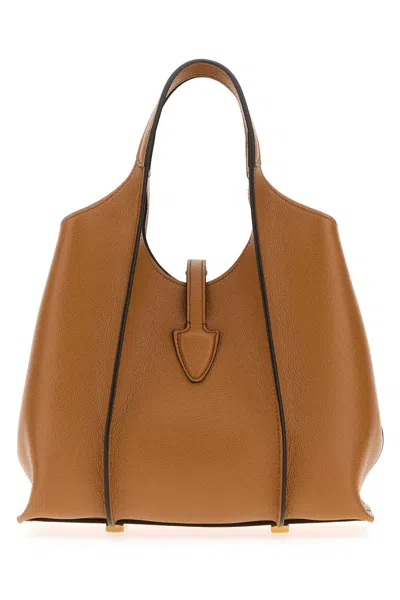 Tod's Mini T Timeless Leather Bag In Brown