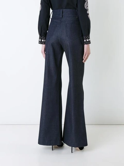 Shop Vilshenko Flared Jeans In Dark Blue