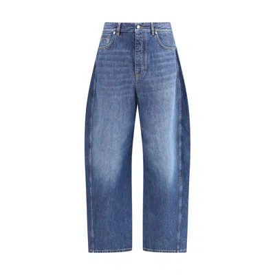 Givenchy Men Oversized Jeans In Blue