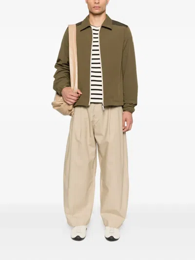 Moncler Green Regular Solid Shirt In Green