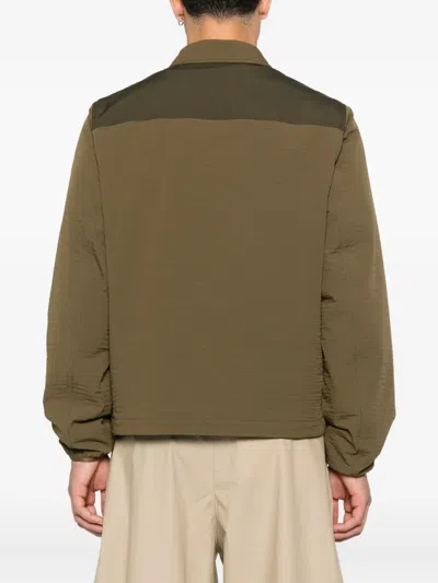 Moncler Green Regular Solid Shirt In Green