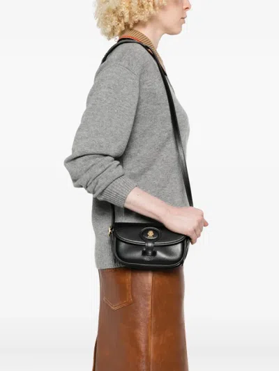 Bally Leather Crossbody Bag In Black
