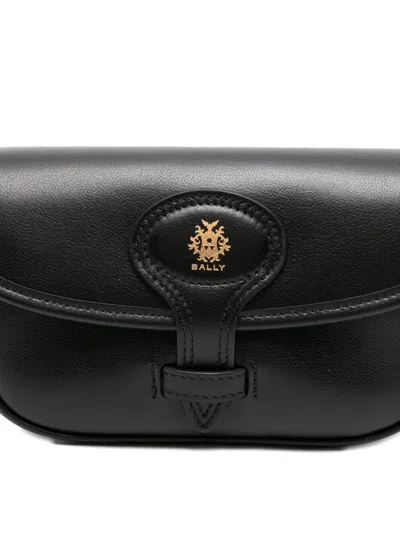 Bally Leather Crossbody Bag In Black
