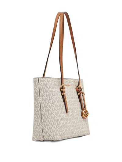 Michael Michael Kors Quinn Monogram Tote Bag In Neutral