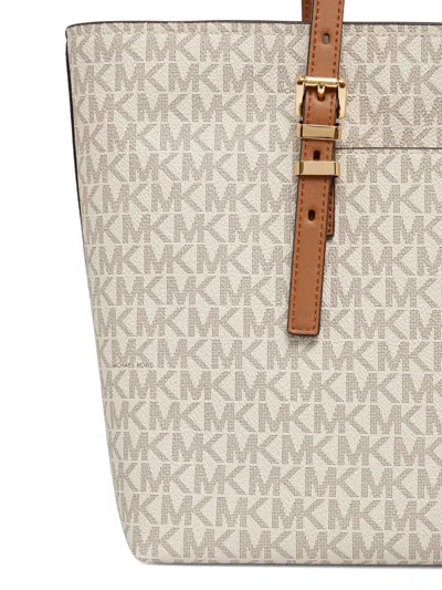 Michael Michael Kors Quinn Monogram Tote Bag In Neutral