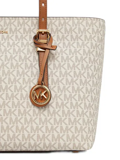 Michael Michael Kors Quinn Monogram Tote Bag In Neutral
