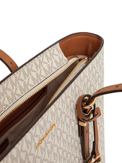 Michael Michael Kors Quinn Monogram Tote Bag In Neutral